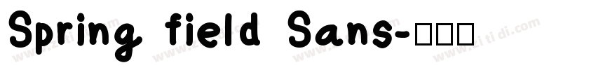 Spring field Sans字体转换